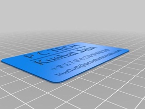 mi personalizadas de business card maker ku oficina 3d print model - Mito3D