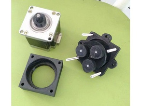 planetary reduction box 61 stepper motor nema 23 engineering gearbox gear holder 3d print model - Mito3D