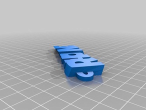 rhone Schlüsselanhänger angepasst 3d print model - Mito3D