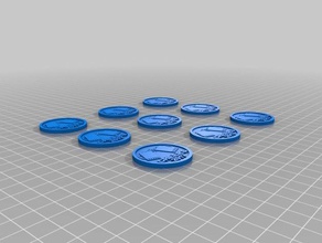 geocache coins cheers sport outdoors 3d print model - Mito3D