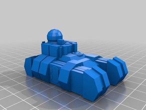 15mm sci-fi alien grav-apc commandcomms variant toys games gruntz laserburn stargrunt wargames 3d print model - Mito3D