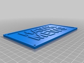 my customized two line customised railway signs hobby 3d print model - Mito3D