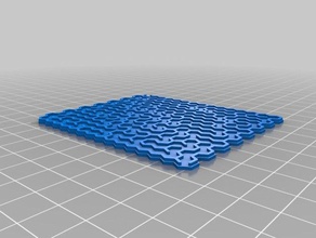 my customized hex maze generator 2d art 3d print model - Mito3D