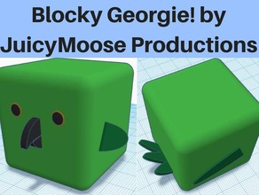 blocky georgie animali 3dblockzoo bird parrot 3d print model - Mito3D
