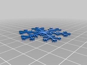 snowflake6 interactive art customized 3d print model - Mito3D