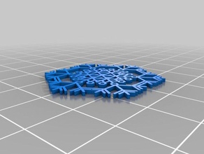 snowflake3 etkileşimli sanat özelleştirilmiş 3d print model - Mito3D