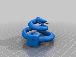 serpent 3dblockzoo les animaux 3d print model - Mito3D