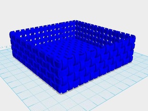 woven basket containers design household storage 3d print model - Mito3D