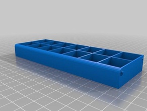 mi personalizados caja de pastillas organizador contenedores 3d print model - Mito3D