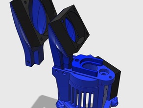 verbesserte kompakte AutoKorrektur-Verkleidung 3d Drucker Teile 30mm, fan-Verkleidung auto bed leveling delta hotend-Kühlung kossel mini 3d print model - Mito3D