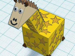 3d bloc zoo girafe de l'impression 3dblockzoo 3d print model - Mito3D