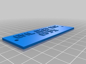 myplaque organizzazione personalizzato 3d print model - Mito3D
