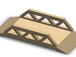simple puente de armazones los edificios estructuras 3d print model - Mito3D