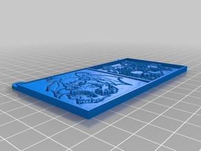 Galeri bölmeleri lithophane 2d sanat özelleştirilmiş 3d print model - Mito3D