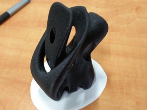 orgânica 2 furos esculturas resumo 3d print model - Mito3D