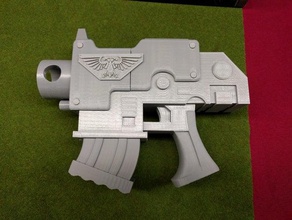 boulon pistol toys games 40k bolter boltpistol cosplay lifesize marine miniature sci-fi scifi space spacemarine spacewolves dessus de table warhammer warhammer40k warmachine loup 3d print model - Mito3D