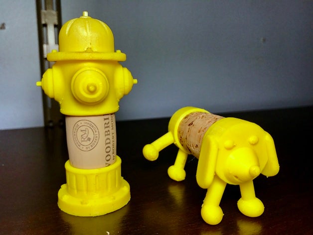 cork hydrant sculptures fire remixchallenge 3D print model - Mito3D