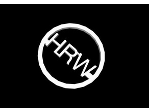 hrw chaveiro 3d impressão testes Logo em o botão botões 3d print model - Mito3D