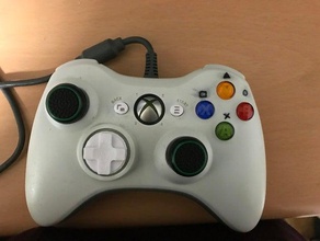 xbox 360 controller start back button one style video games buttons pad 3d print model - Mito3D