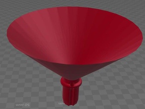 vented funnel household 3d print model - Mito3D