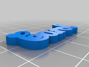 carol parisien Anahtarlık özelleştirilmiş 3d print model - Mito3D