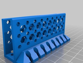 8 way cable catcher office customized 3d print model - Mito3D