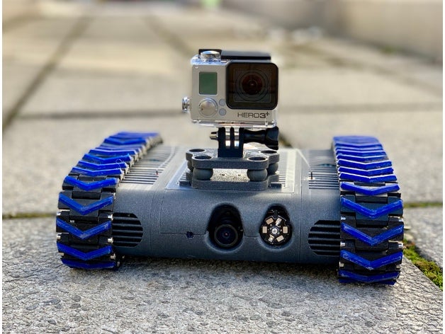 gopro montage fpv-rover rc des véhicules fpv rover hero 3 réservoir 3D print model - Mito3D