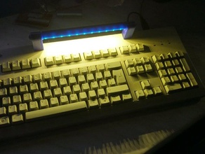 led do teclado-lâmpada eletrônica 3d print model - Mito3D