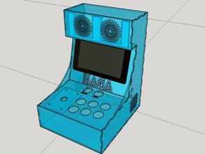 raspberry pi arcade video oyunlar kabine oyunu 2 3 3d print model - Mito3D