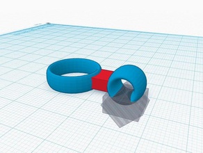 dauerhafte bequeme Zigaretten-ring Ringe Halter Raucher Rauchen 3d print model - Mito3D