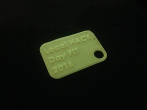 local hack day 2016 keychain keychains 3d print model - Mito3D