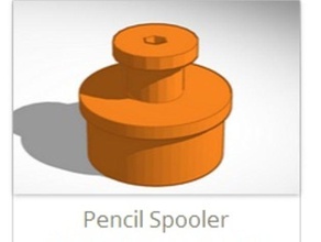 pencil spool 3d printer accessories basic filament spool filament spool holder hub simple smart