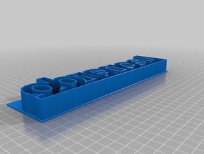 meine angepasste benutzerdefinierte text-Ausstecher Küche Essen 3d print model - Mito3D