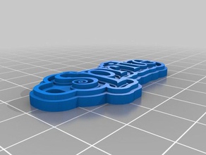 sprite-Schlüsselanhänger Schlüsselanhänger angepasst 3d print model - Mito3D