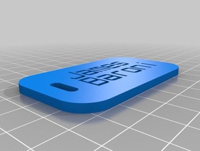 melissabaroniluggagetag organizzazione personalizzato 3d print model - Mito3D
