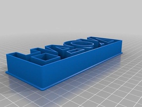 amy cortador de cookie a cozinha jantar personalizado 3d print model - Mito3D