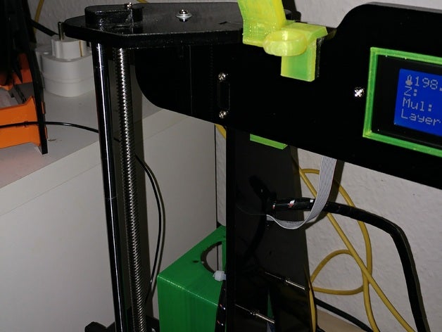 light bracket zonestar p802m 3d printer parts anet a8 prusa i3 3D print model - Mito3D