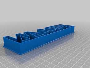 amy 2 cortador de cookie a cozinha jantar personalizado 3d print model - Mito3D