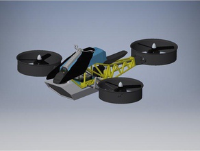 rc ktm üst çıkıntısı araç üç helikopter 3d print model - Mito3D