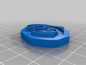 timbro di prova 6 i segni loghi personalizzato 3d print model - Mito3D