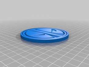 deadpool coaster mutfak yemek çizgi roman logo kupa 3d print model - Mito3D