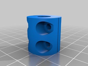 my customized parametric z-axis coupler stepper threaded rod coupling 3d printer parts 3d print model - Mito3D