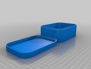 minha caixa personalizada tampa possivelmente cantos arredondados organização 3d print model - Mito3D