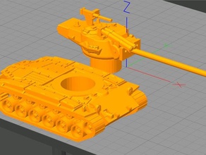 1100 super pershing - Spielzeug Spiele 3d print model - Mito3D