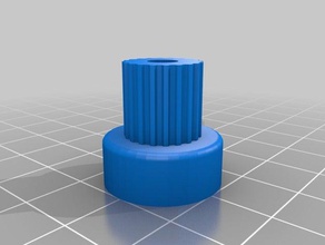 el torno taladro engranaje de la polea v2 3d impresora partes personalizado 3d print model - Mito3D