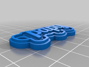 papy de porte-clés personnalisé 3d print model - Mito3D