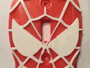 spider man light switch cover decor spiderman 3d print model - Mito3D