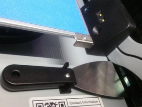 part spatula holder 3d printer accessories 3dprintingday ag3d da vinci pro removal tool remover xyz 3d print model - Mito3D