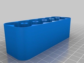12x 18650 bateria caso recipientes personalizado 3d print model - Mito3D