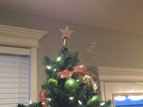 christmas tree topper star decor decoration decorations ornament ornaments 3d print model - Mito3D